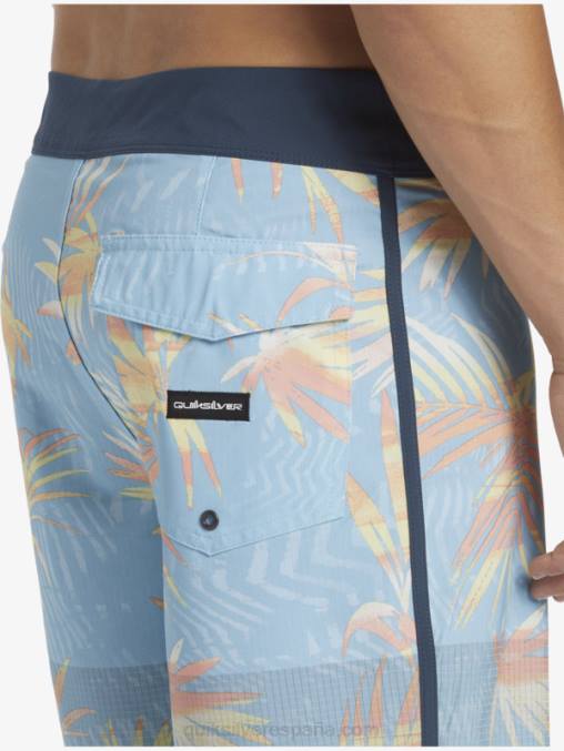 cielo azul shorts de playa highlite festoneado 19 D6T4D34 hombres Quiksilver
