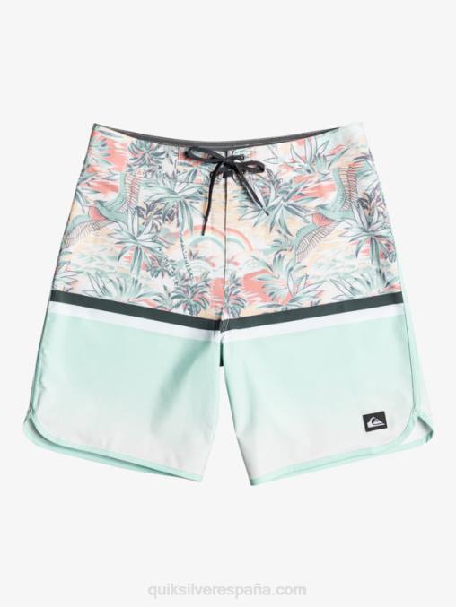 cielo azul shorts de playa surfsilk division scallop 19 D6T4D1396 hombres Quiksilver