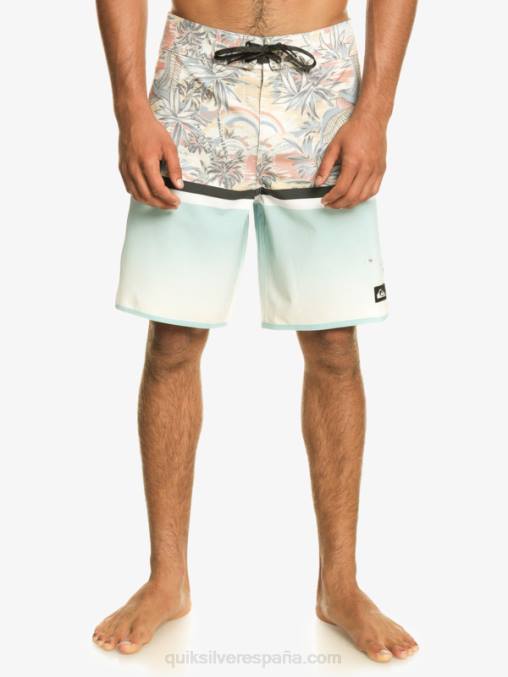 cielo azul shorts de playa surfsilk division scallop 19 D6T4D1396 hombres Quiksilver