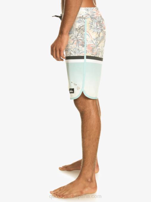 cielo azul shorts de playa surfsilk division scallop 19 D6T4D1396 hombres Quiksilver