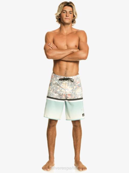 cielo azul shorts de playa surfsilk division scallop 19 D6T4D1396 hombres Quiksilver