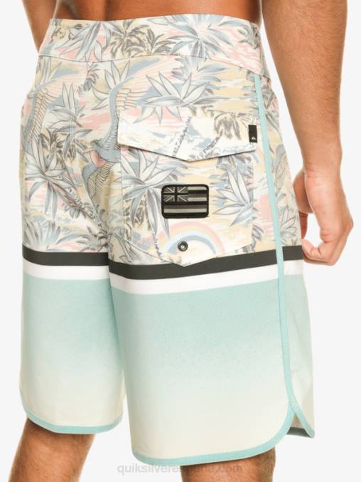 cielo azul shorts de playa surfsilk division scallop 19 D6T4D1396 hombres Quiksilver