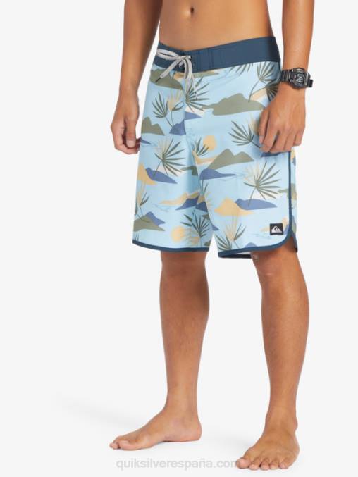 cielo azul shorts de playa surfsilk festoneado 19 D6T4D218 hombres Quiksilver