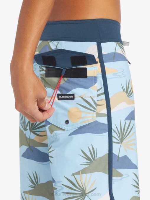 cielo azul shorts de playa surfsilk festoneado 19 D6T4D218 hombres Quiksilver