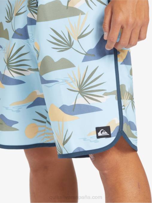 cielo azul shorts de playa surfsilk festoneado 19 D6T4D218 hombres Quiksilver