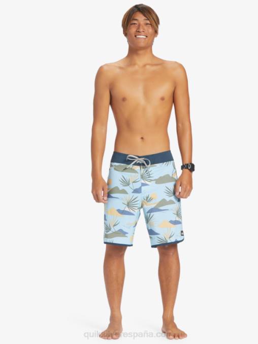 cielo azul shorts de playa surfsilk festoneado 19 D6T4D218 hombres Quiksilver
