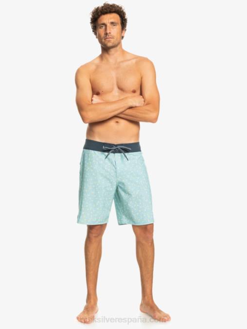 cielo azul shorts de playa surfsilk festoneado 19 D6T4D220 hombres Quiksilver