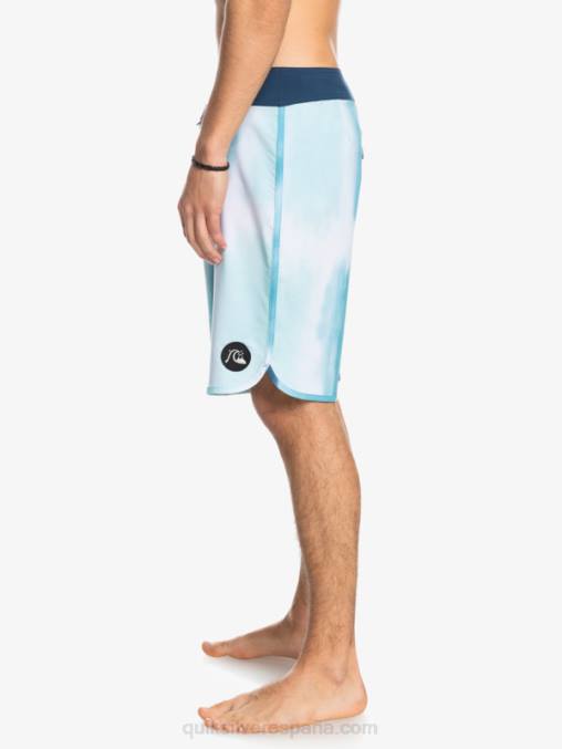delph azul shorts de playa surfsilk festoneado 19 D6T4D1494 hombres Quiksilver