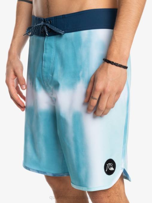 delph azul shorts de playa surfsilk festoneado 19 D6T4D1494 hombres Quiksilver