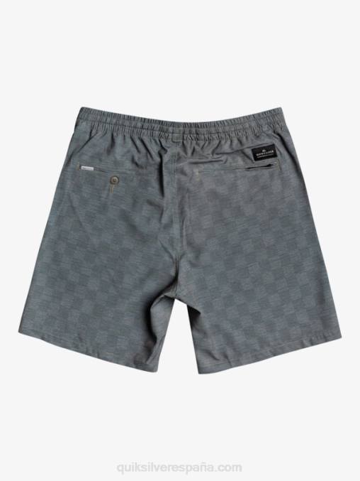 elegancia urbana shorts de playa elásticos a cuadros 18 anfibios D6T4D1853 hombres Quiksilver