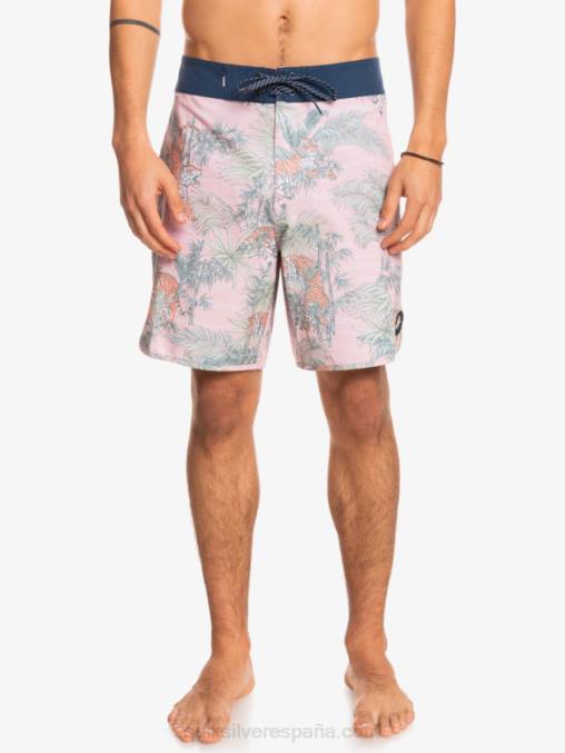g-tierra velada rosa shorts de playa cáñamo elástico festoneado 19 D6T4D1744 hombres Quiksilver