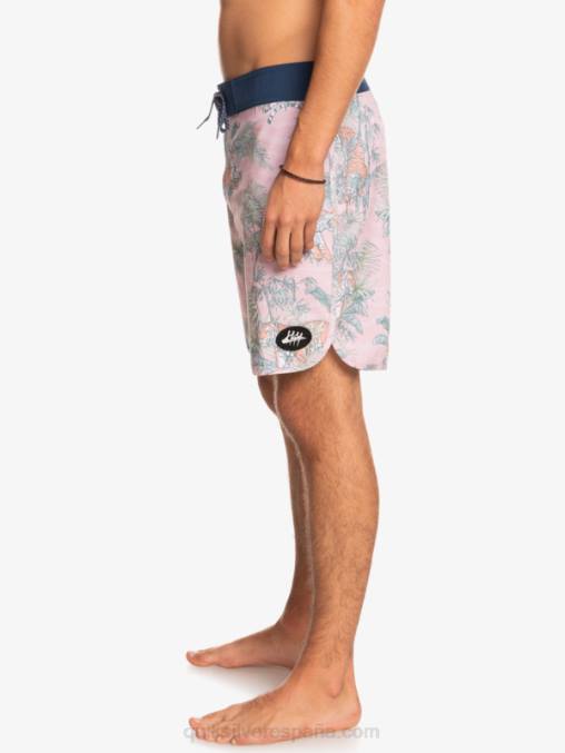 g-tierra velada rosa shorts de playa cáñamo elástico festoneado 19 D6T4D1744 hombres Quiksilver