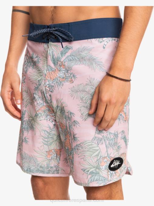 g-tierra velada rosa shorts de playa cáñamo elástico festoneado 19 D6T4D1744 hombres Quiksilver