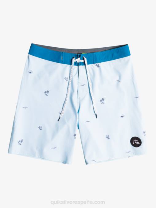 gris azulado shorts de baño surfsilk spaced out 19 D6T4D1812 hombres Quiksilver