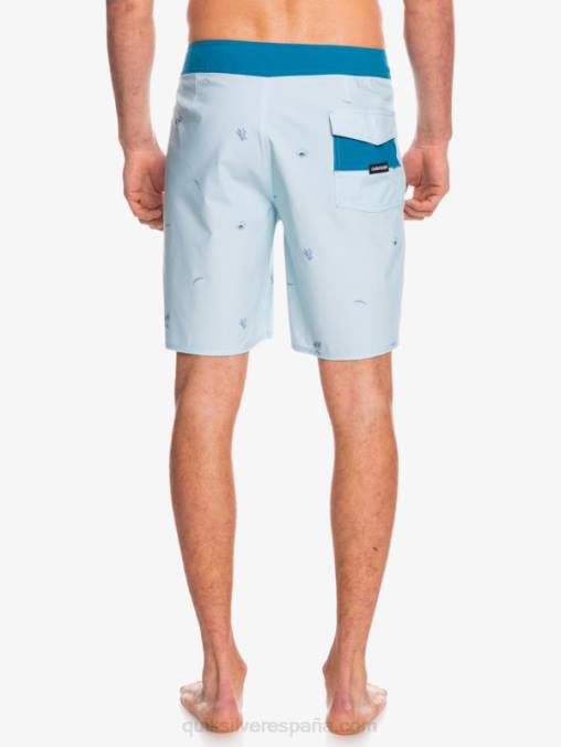 gris azulado shorts de baño surfsilk spaced out 19 D6T4D1812 hombres Quiksilver