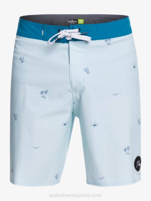 gris azulado shorts de baño surfsilk spaced out 19 D6T4D1812 hombres Quiksilver