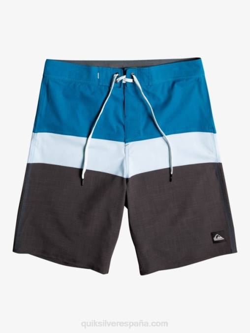 gris azulado shorts de playa surfsilk panel 20 D6T4D1462 hombres Quiksilver