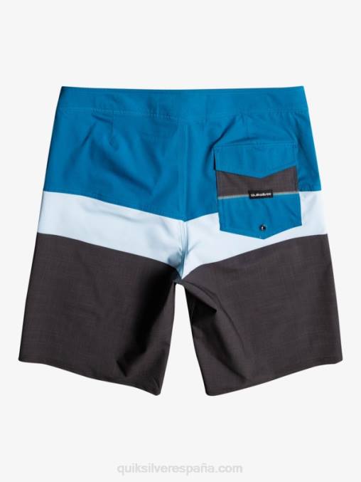gris azulado shorts de playa surfsilk panel 20 D6T4D1462 hombres Quiksilver