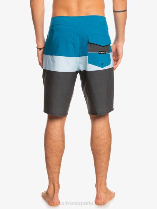 gris azulado shorts de playa surfsilk panel 20 D6T4D1462 hombres Quiksilver