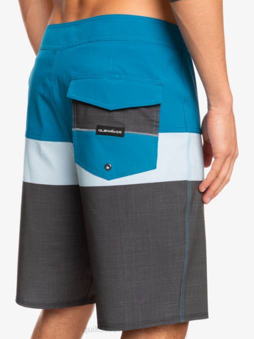 gris azulado shorts de playa surfsilk panel 20 D6T4D1462 hombres Quiksilver
