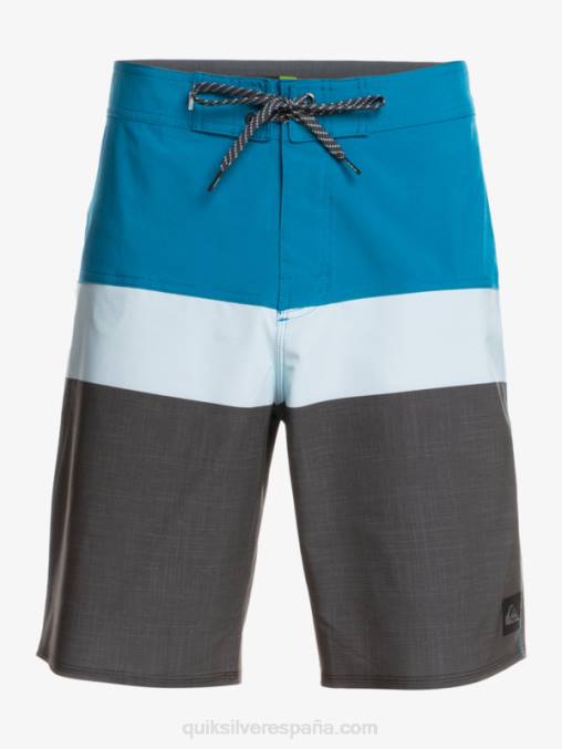 gris azulado shorts de playa surfsilk panel 20 D6T4D1462 hombres Quiksilver