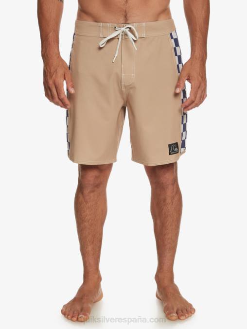 gris oliva shorts de playa arco 18 originales D6T4D173 hombres Quiksilver