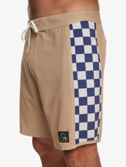 gris oliva shorts de playa arco 18 originales D6T4D173 hombres Quiksilver