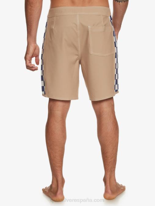 gris oliva shorts de playa arco 18 originales D6T4D173 hombres Quiksilver