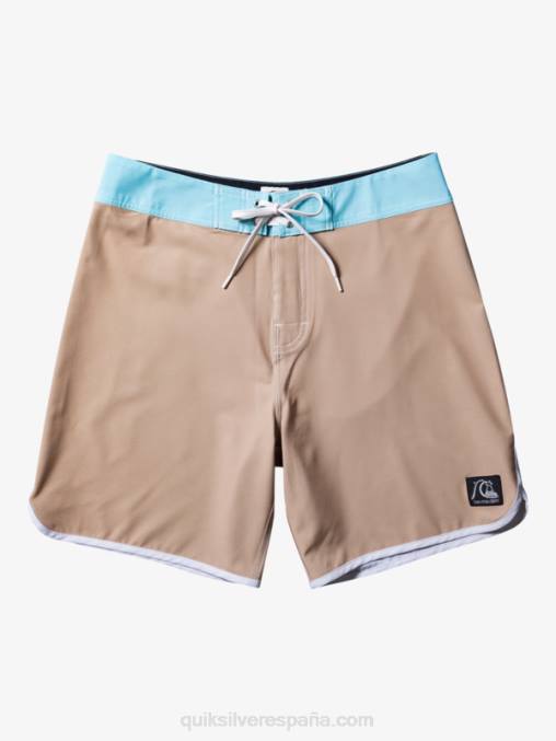 gris oliva shorts de playa originales festoneados 18 D6T4D91 hombres Quiksilver