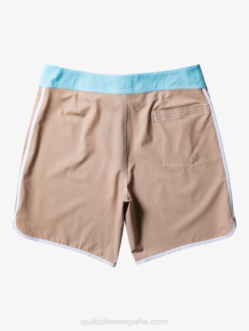 gris oliva shorts de playa originales festoneados 18 D6T4D91 hombres Quiksilver