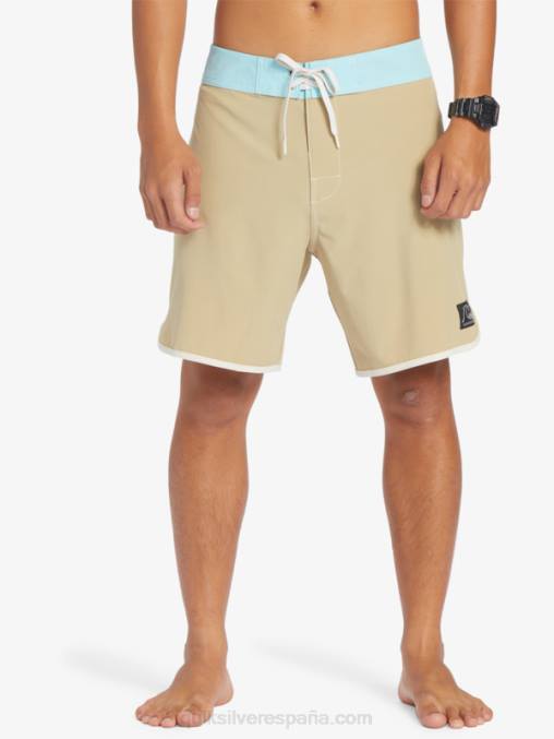 gris oliva shorts de playa originales festoneados 18 D6T4D91 hombres Quiksilver