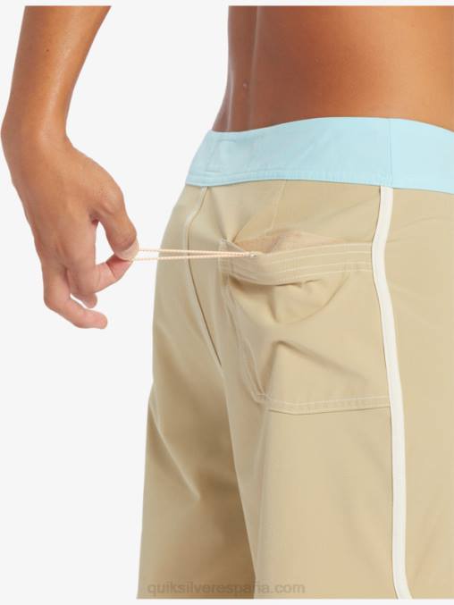gris oliva shorts de playa originales festoneados 18 D6T4D91 hombres Quiksilver