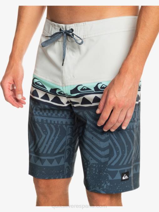 gris violeta shorts de playa surfsilk panel 20 D6T4D135 hombres Quiksilver