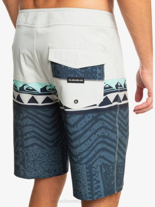 gris violeta shorts de playa surfsilk panel 20 D6T4D135 hombres Quiksilver