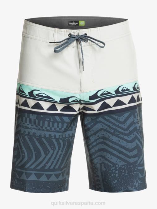 gris violeta shorts de playa surfsilk panel 20 D6T4D135 hombres Quiksilver
