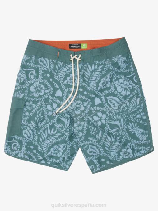 humo pino llegada lei shorts de baño lei 20 festoneados de la llegada de waterman D6T4D1418 hombres Quiksilver
