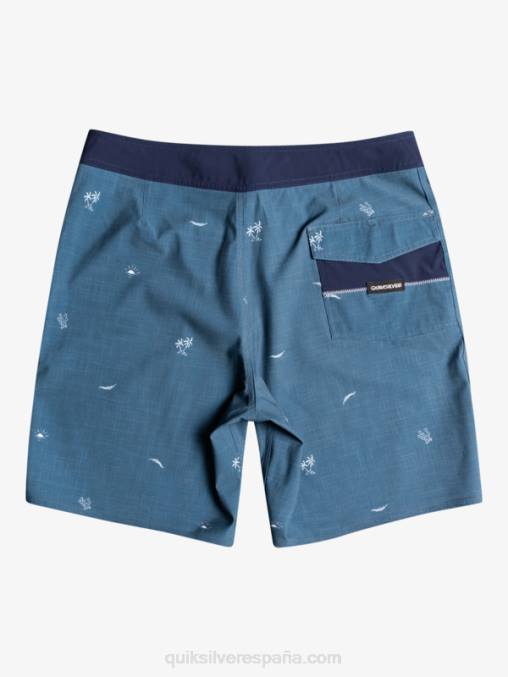 insignias azules shorts de baño surfsilk spaced out 19 D6T4D1811 hombres Quiksilver