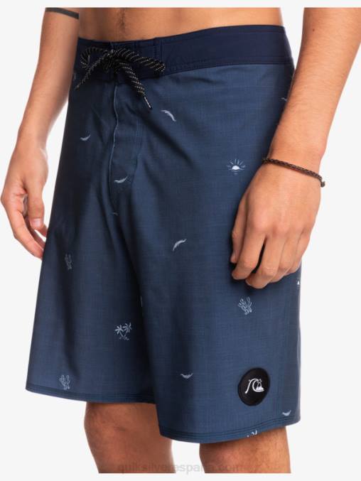 insignias azules shorts de baño surfsilk spaced out 19 D6T4D1811 hombres Quiksilver