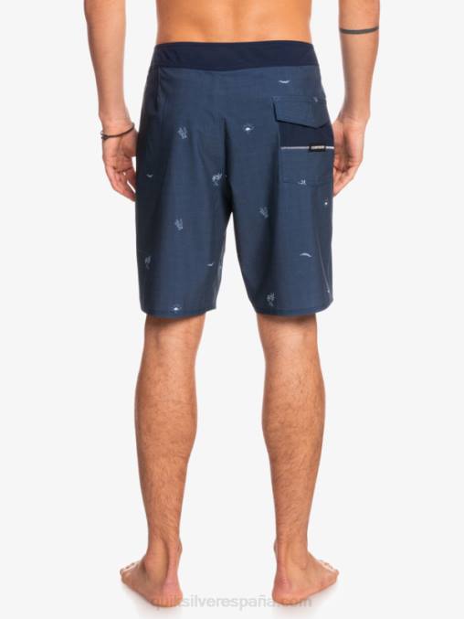 insignias azules shorts de baño surfsilk spaced out 19 D6T4D1811 hombres Quiksilver