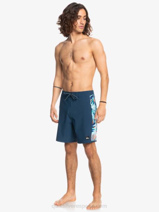 insignias azules shorts de playa surfsilk arch 18 D6T4D1698 hombres Quiksilver