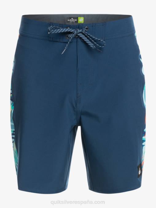 insignias azules shorts de playa surfsilk arch 18 D6T4D1698 hombres Quiksilver