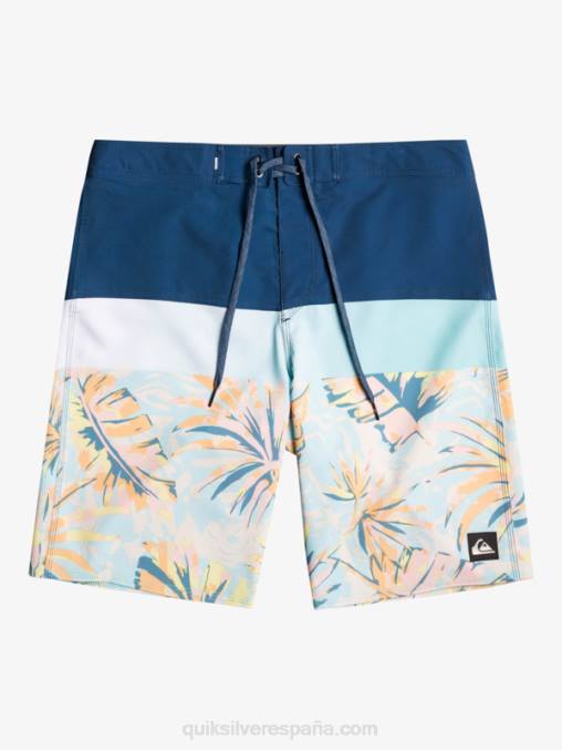 insignias azules shorts de playa surfsilk panel 20 D6T4D1450 hombres Quiksilver