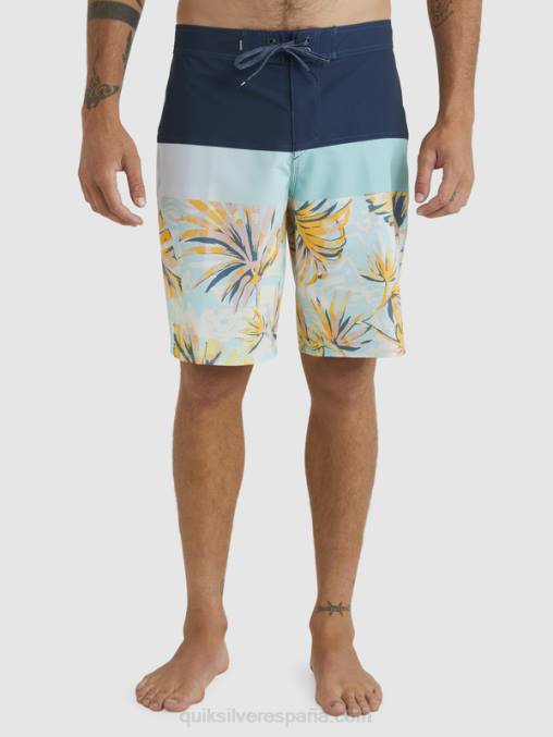 insignias azules shorts de playa surfsilk panel 20 D6T4D1450 hombres Quiksilver