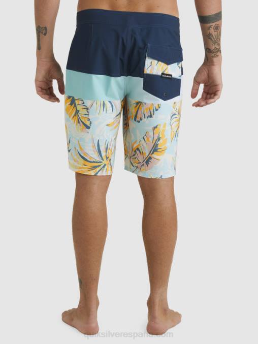 insignias azules shorts de playa surfsilk panel 20 D6T4D1450 hombres Quiksilver