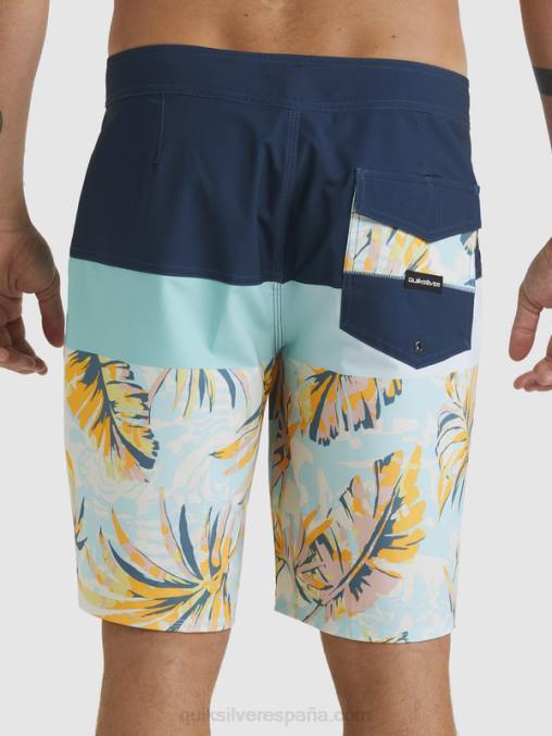 insignias azules shorts de playa surfsilk panel 20 D6T4D1450 hombres Quiksilver