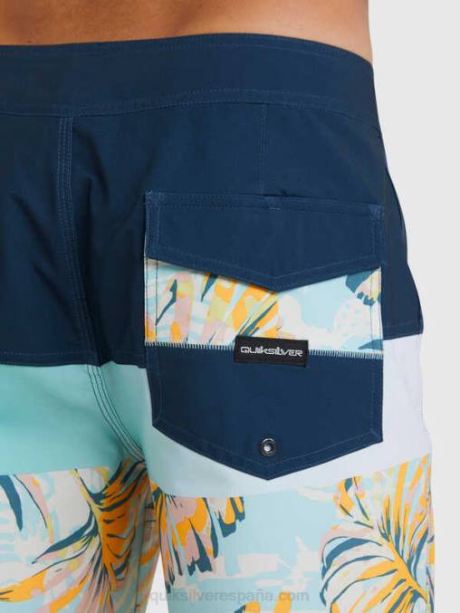 insignias azules shorts de playa surfsilk panel 20 D6T4D1450 hombres Quiksilver