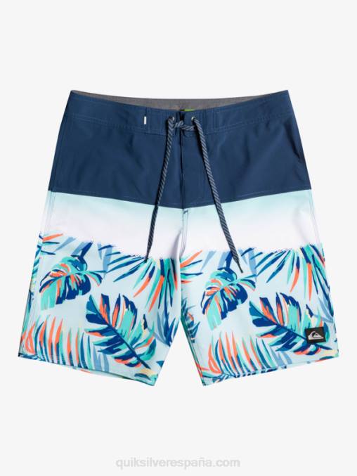 insignias azules shorts de playa surfsilk panel 20 D6T4D1456 hombres Quiksilver