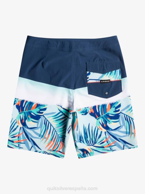 insignias azules shorts de playa surfsilk panel 20 D6T4D1456 hombres Quiksilver