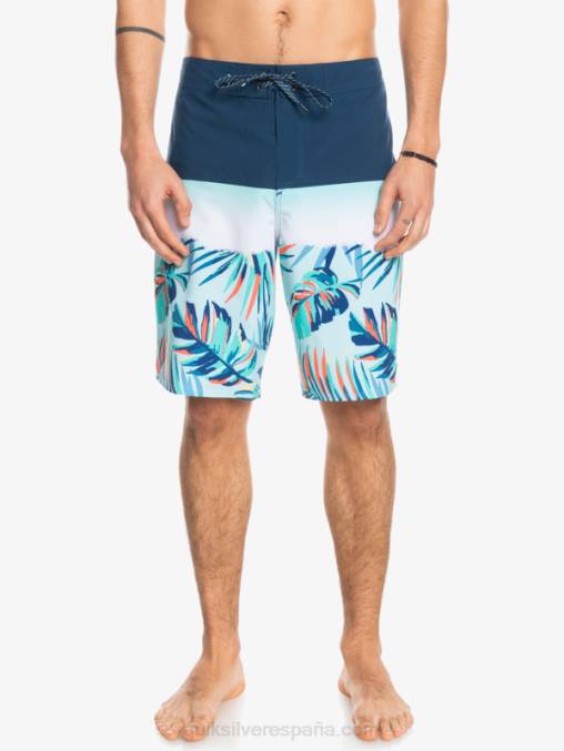 insignias azules shorts de playa surfsilk panel 20 D6T4D1456 hombres Quiksilver