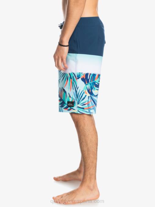 insignias azules shorts de playa surfsilk panel 20 D6T4D1456 hombres Quiksilver